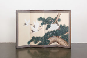Hand Painted Folding Screen