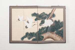 Hand Painted Folding Screen