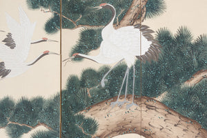 Hand Painted Folding Screen