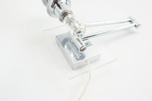 Lucite Swing Arm Sconce