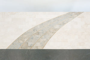 Tessellated Stone Console Table