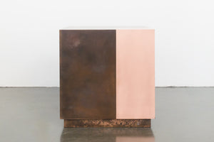 Mod Copper Cube Side Table