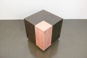 Mod Copper Cube Side Table