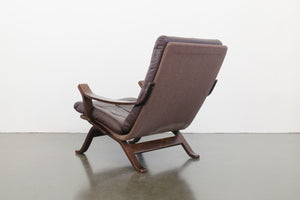 Pair MC Leather Sling Chairs