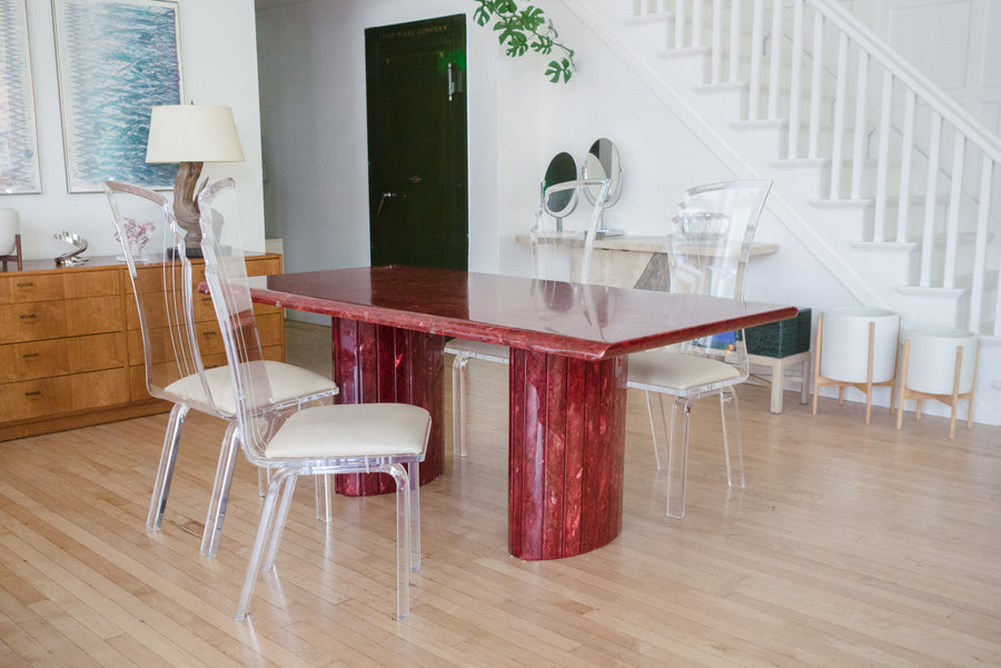 Red Quartz Dining Table