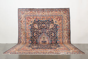 9.5x13 Persian Kashmar Rug | ZAZEH