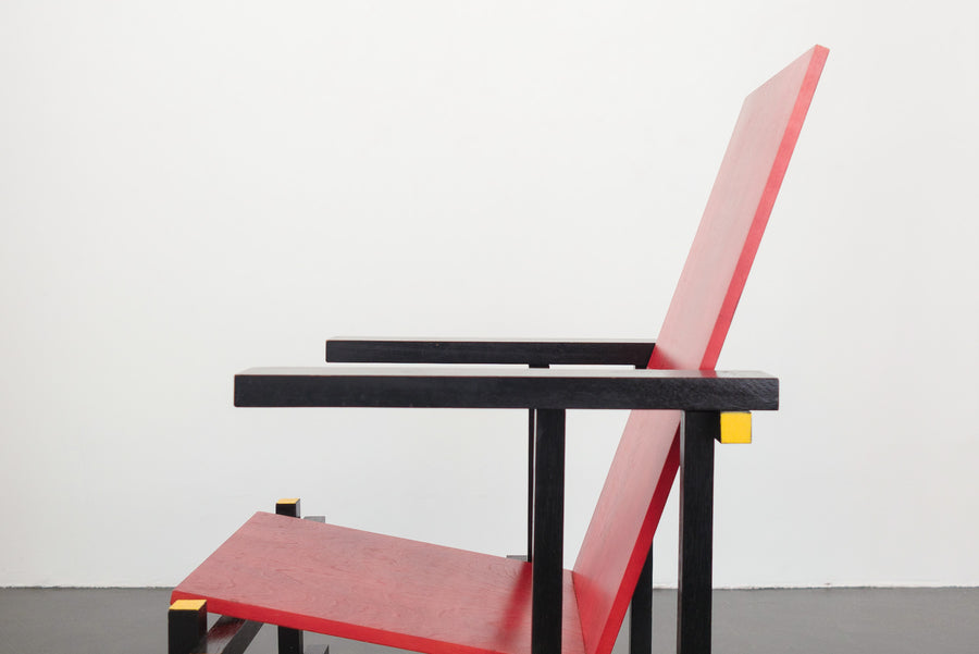 De Stijl Red and Blue Chair