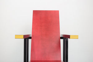 De Stijl Red and Blue Chair