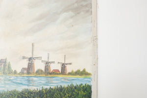 Dutch Windmill Painting
