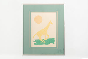 Framed Giraffe Print