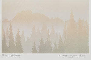'Summer Rain' Watercolor Landscape