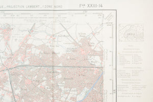 1950s Paris Map