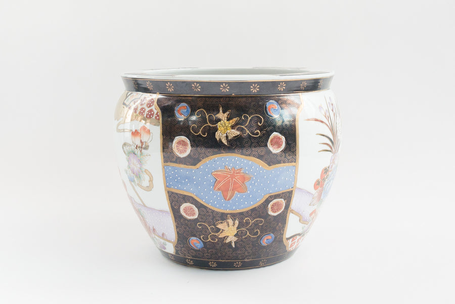 Hand Painted Koi Planter