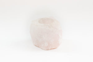 Rose Quartz Candle Holder