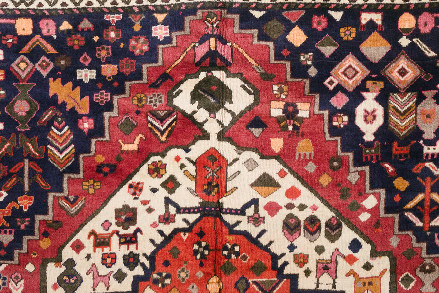 6.5x9 Persian Baktiari Rug | AFRAND