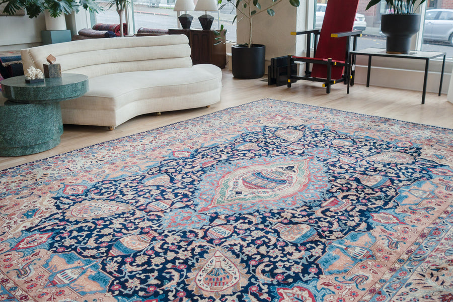 9.5x13 Persian Kashmar Rug | ZAZEH