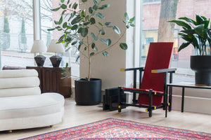 De Stijl Red and Blue Chair