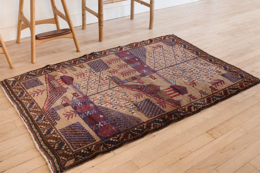 3x4.5 Afghan Rug | TOTI