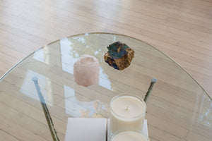 Rose Quartz Candle Holder