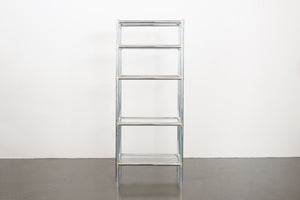 Chrome and Glass Etagere