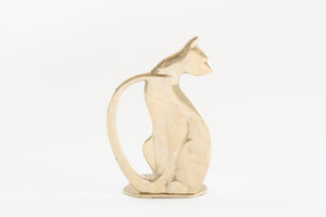 Brass Cat Bookend
