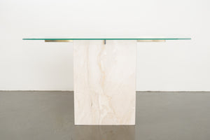 Travertine Console Table