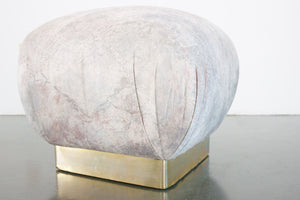 Karl Springer Soufflé Pouf
