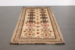 4x7 Persian Gabbeh Rug | DAVAR