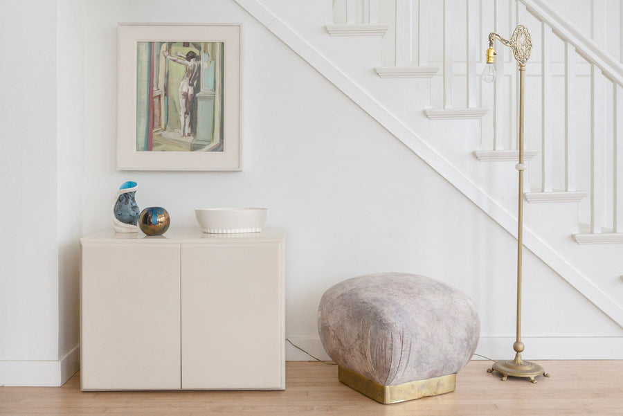 Karl Springer Soufflé Pouf