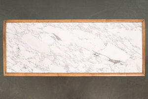 Bamboo and Marble Coffee Table