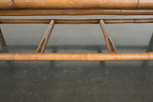 Bamboo and Marble Coffee Table