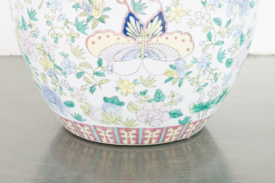 Hand Painted Koi Planter