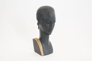 Deco Chalkware Bookends