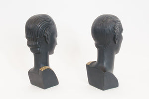 Deco Chalkware Bookends