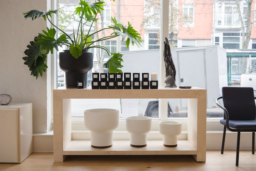 Mod Travertine Console
