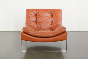 Leather and Chrome Chair