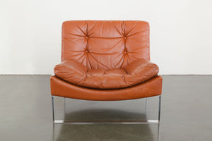 Leather and Chrome Chair