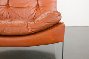Leather and Chrome Chair