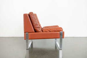Leather and Chrome Chair
