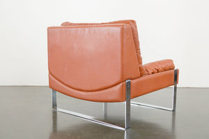Leather and Chrome Chair
