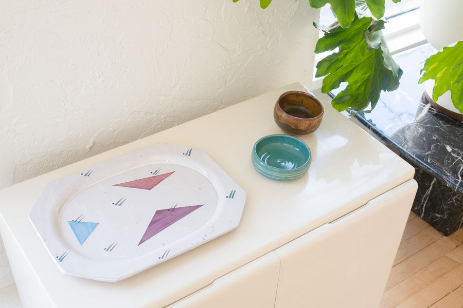 80s Pottery Tray