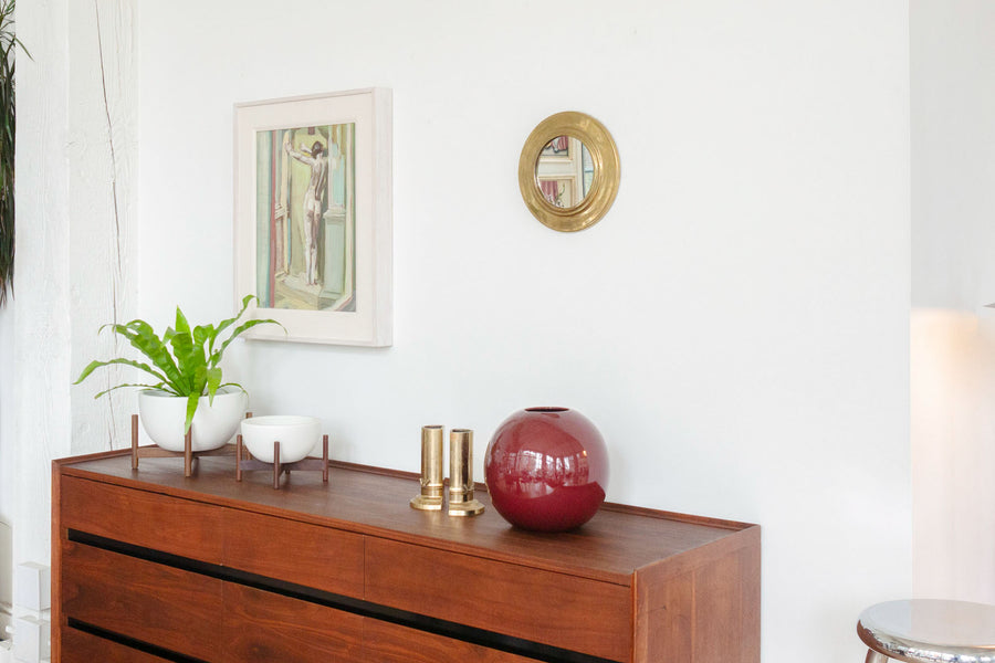 Round Haeger Vase