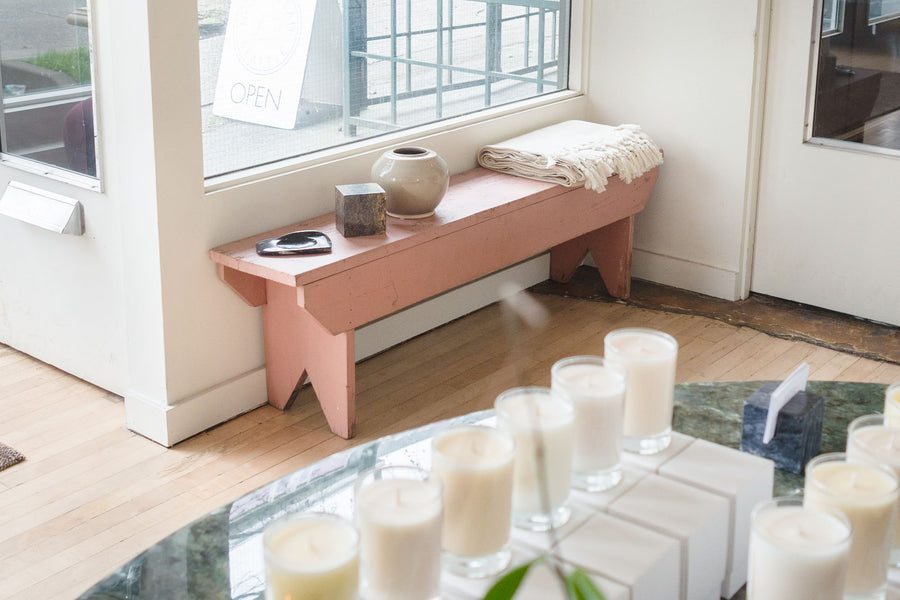Pink Handmade Bench