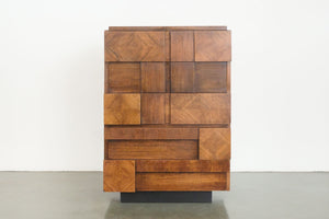 Brutalist Highboy Dresser