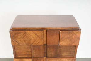 Brutalist Highboy Dresser