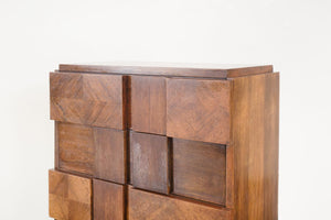 Brutalist Highboy Dresser