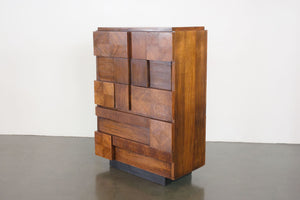 Brutalist Highboy Dresser