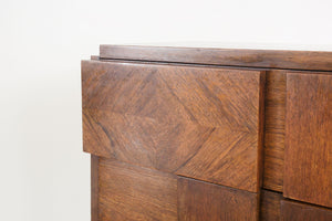 Brutalist Highboy Dresser