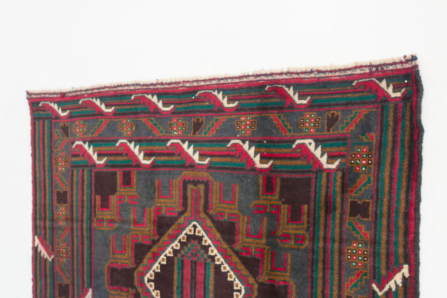 4x7 Afghan Rizbaft Rug | BAHRAM