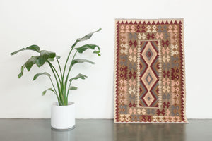3.5x5 Turkish Kashkoli Kilim Rug | AKSAL
